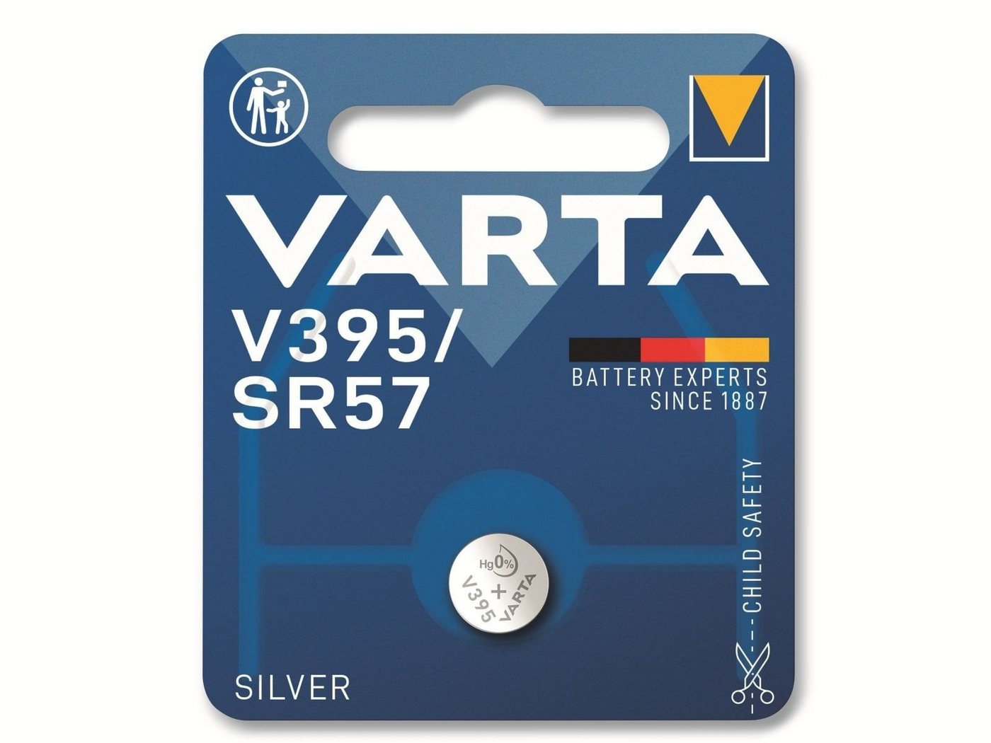 VARTA VARTA Knopfzelle Silver Oxide, 395 SR57, 1.55V, 1 Knopfzelle von VARTA