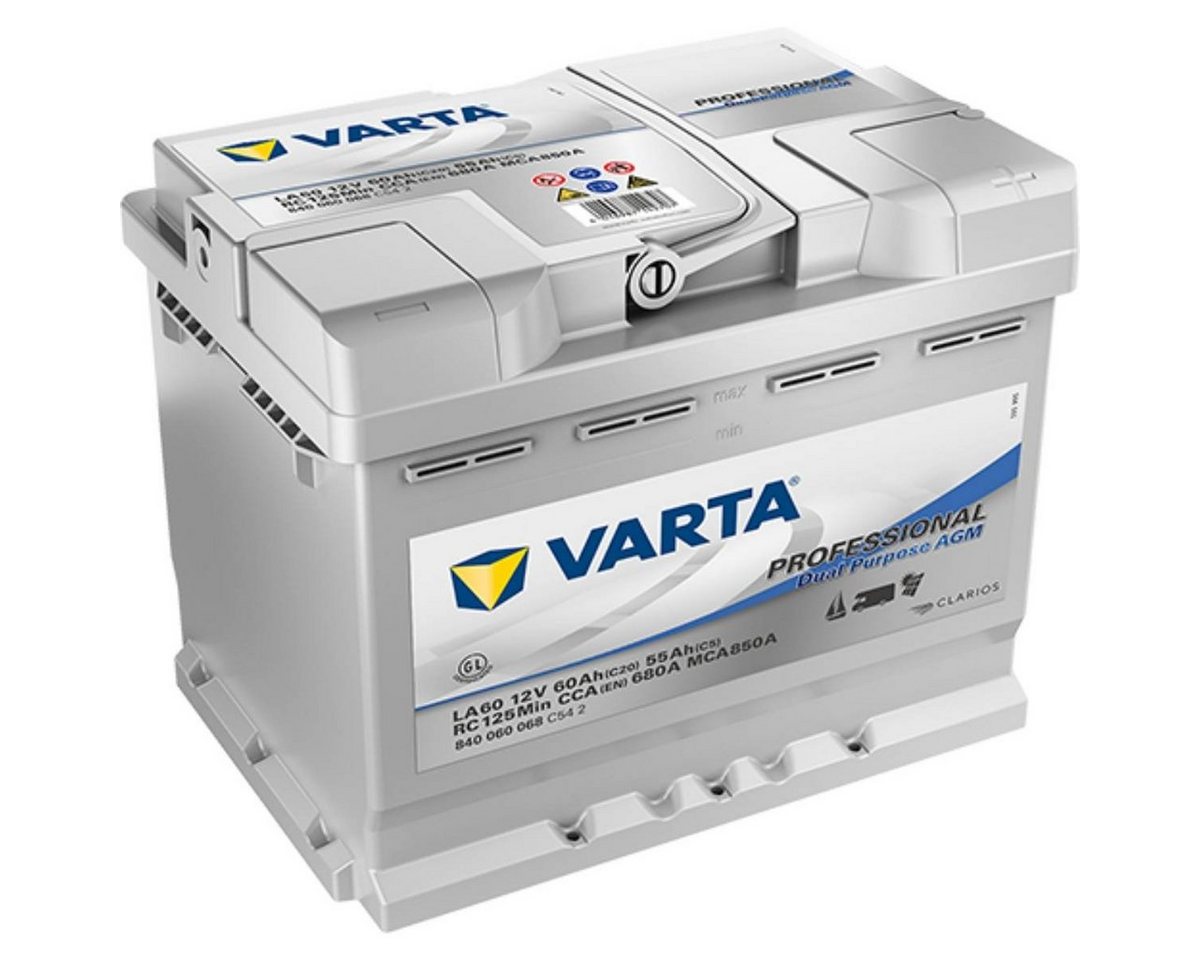 VARTA VARTA LA60 Professional AGM 60Ah 12V 680A Batterie Batterie, (12 V V) von VARTA