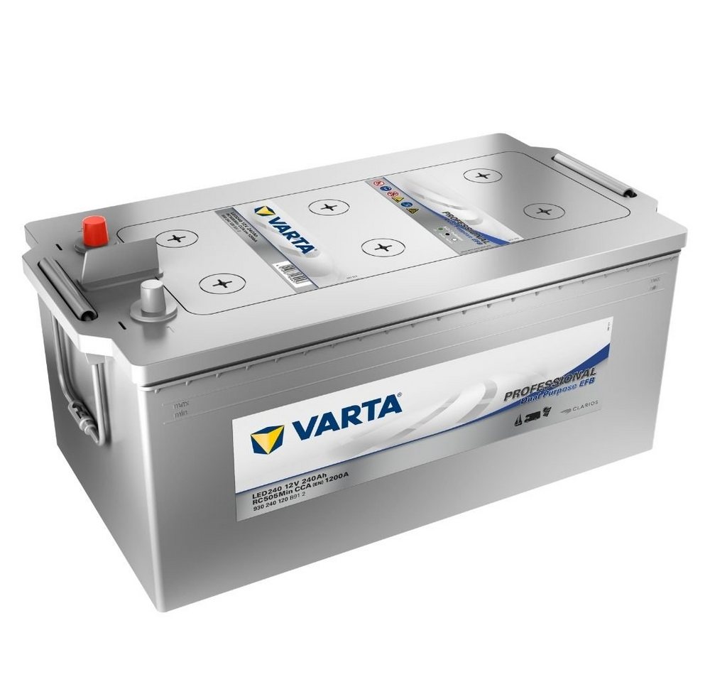 VARTA VARTA LED240 Professional Dual Purpose EFB 240Ah 12V Batterie Batterie, (12 V V) von VARTA