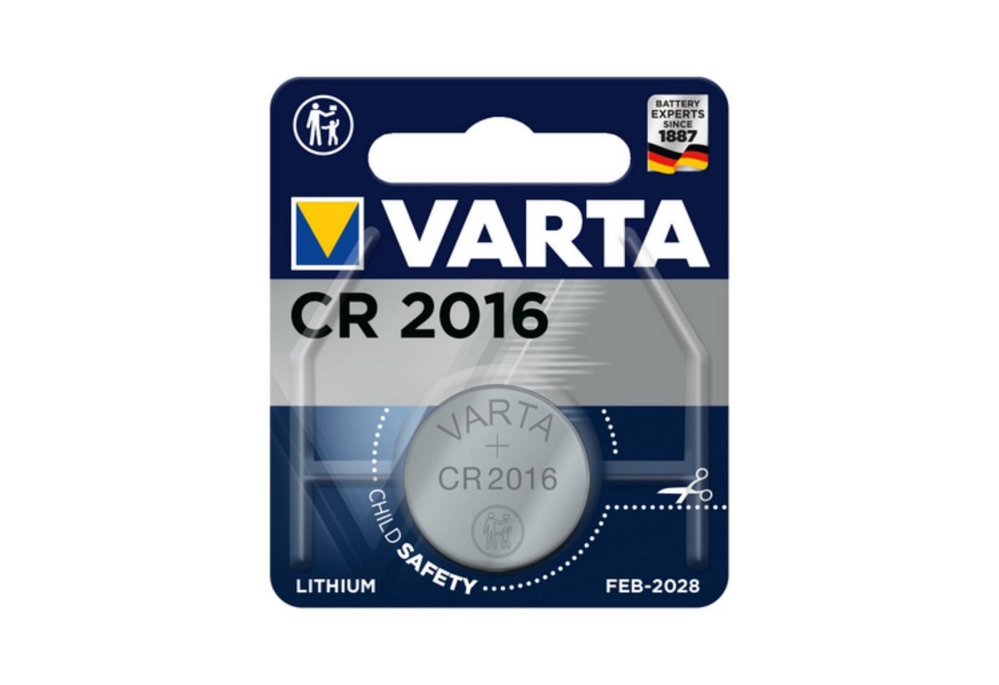 VARTA VARTA Lithium 6016 CR2016 BL1 Knopfzelle Knopfzelle von VARTA