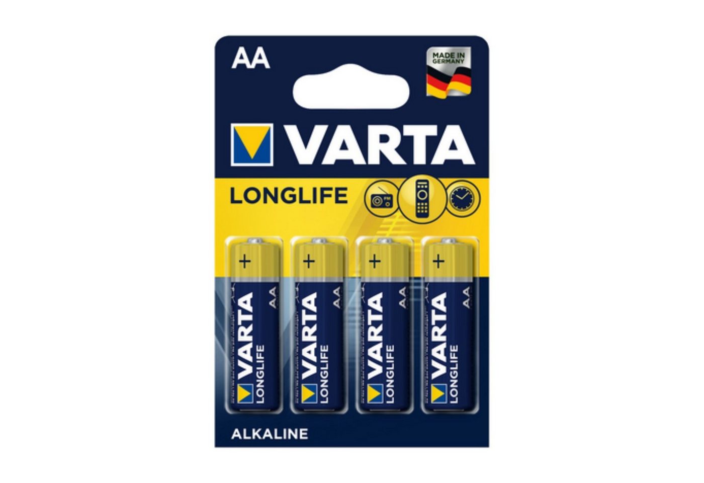 VARTA VARTA Longlife 4106 AA BL4 Alkaline Mignon 4er Pack 1,5 V Batterie von VARTA