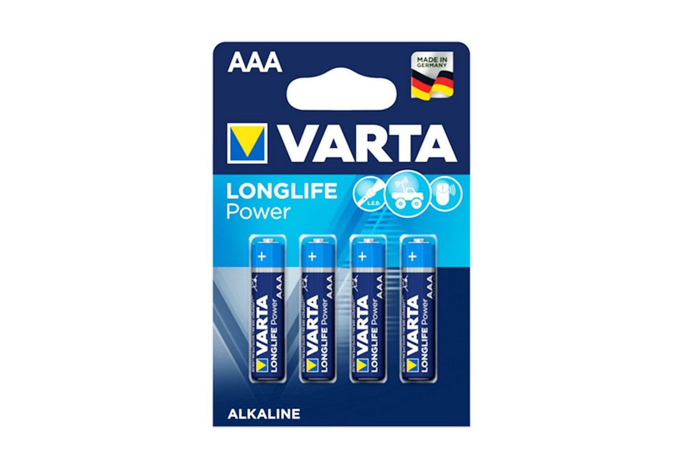 VARTA VARTA Longlife Power Batterie 4903 AAA BL4 Alkaline 1,5 V Batterie VARTA VARTA Longlife Power Batterie 4903 AAA BL4 Alkaline 1,5 V Batterie von VARTA