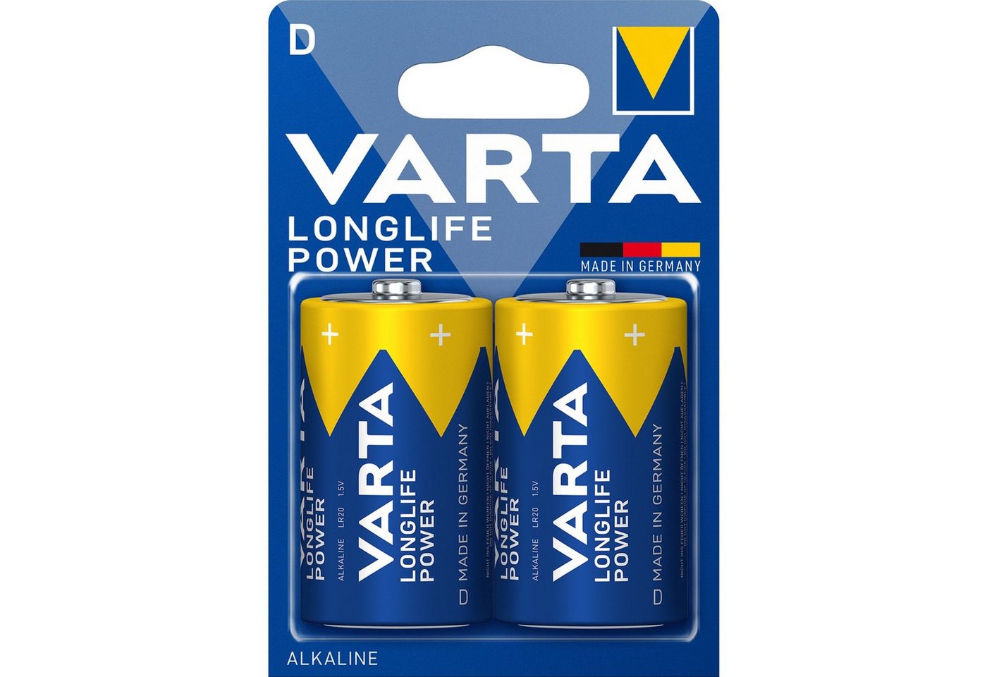 VARTA VARTA Longlife Power D, Batterie, (2 Stück, D) Batterie von VARTA