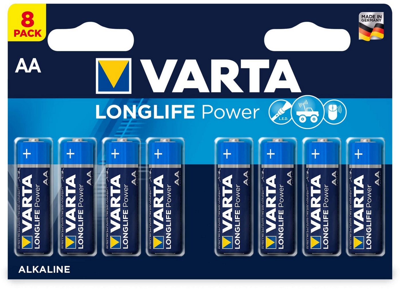 VARTA VARTA Mignon-Batterie HIGH ENERGY, 8 Stück Batterie von VARTA