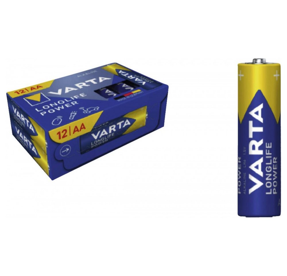VARTA Varta 4906 LONGLIFE Power Mignon AA 12-er Batterien Akku Varta 4906 LONGLIFE Power Mignon AA Cube 12-er, Umweltfreundliche Verpackung VARTA Varta 4906 LONGLIFE Power Mignon AA 12-er Batterien Akku Varta 4906 LONGLIFE Power Mignon AA Cube 12-er, Umweltfreundliche Verpackung von VARTA