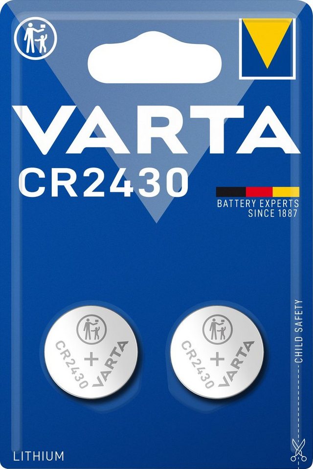 VARTA Varta Batterie Lithium, Knopfzelle, CR2430, 3V Electronics, Retail Bl Knopfzelle von VARTA