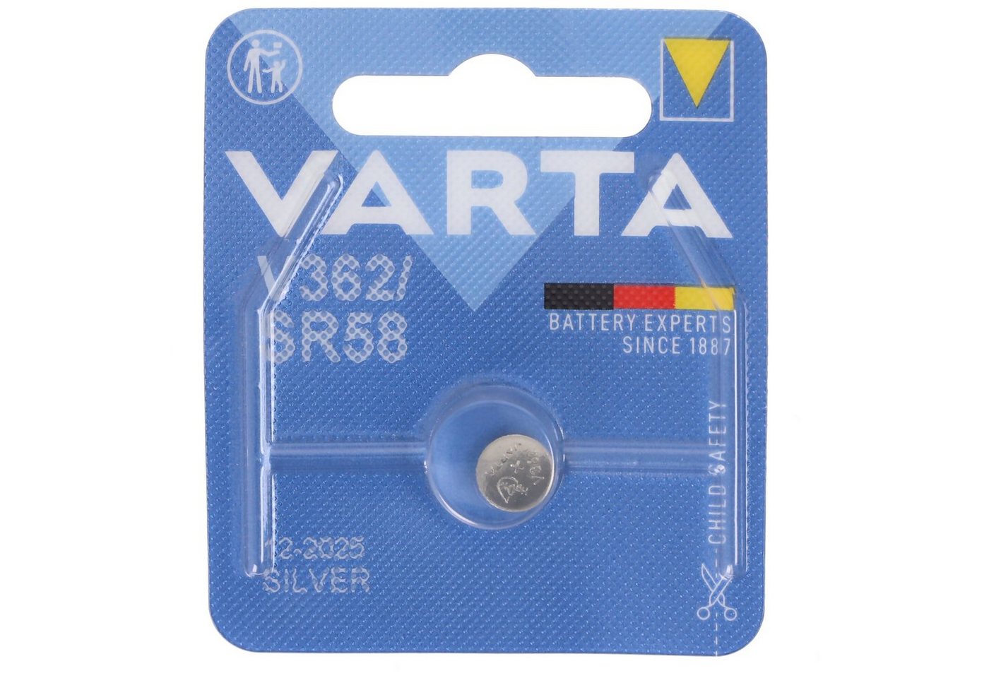VARTA Varta Batterie Silver Oxide, Knopfzelle, 362, SR58, 1.55V Electronics Knopfzelle VARTA Varta Batterie Silver Oxide, Knopfzelle, 362, SR58, 1.55V Electronics Knopfzelle von VARTA