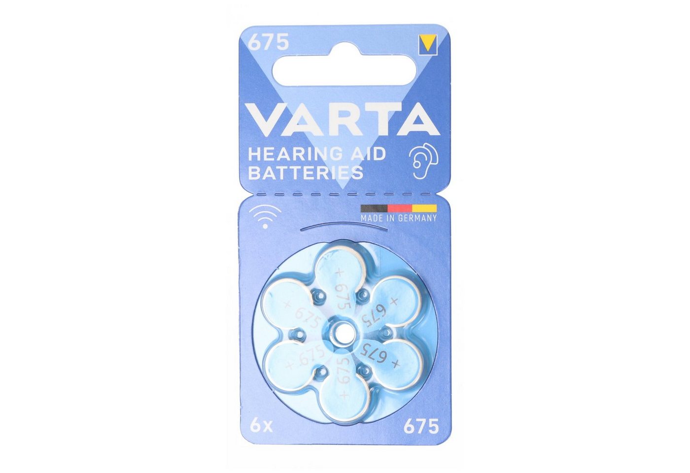 VARTA Varta Batterie Zinc Air, 675, 1.4V Retail Blister (6-Pack) Batterie von VARTA
