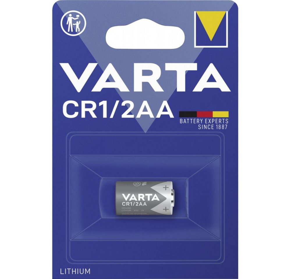 VARTA Varta CR 1/2 AA Lithium-Batterie Akku Varta CR 1/2 AA Electronics (3 Volt V), Hochwertige Lithium-Batterie von VARTA