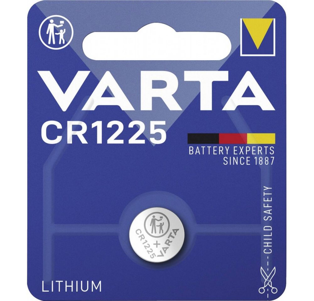 VARTA Varta CR 1225 Knopfzelle Batterie. Akku Varta CR 1225 Electronics (3 Volt V), Hohe Leistungsfähigkeit von VARTA