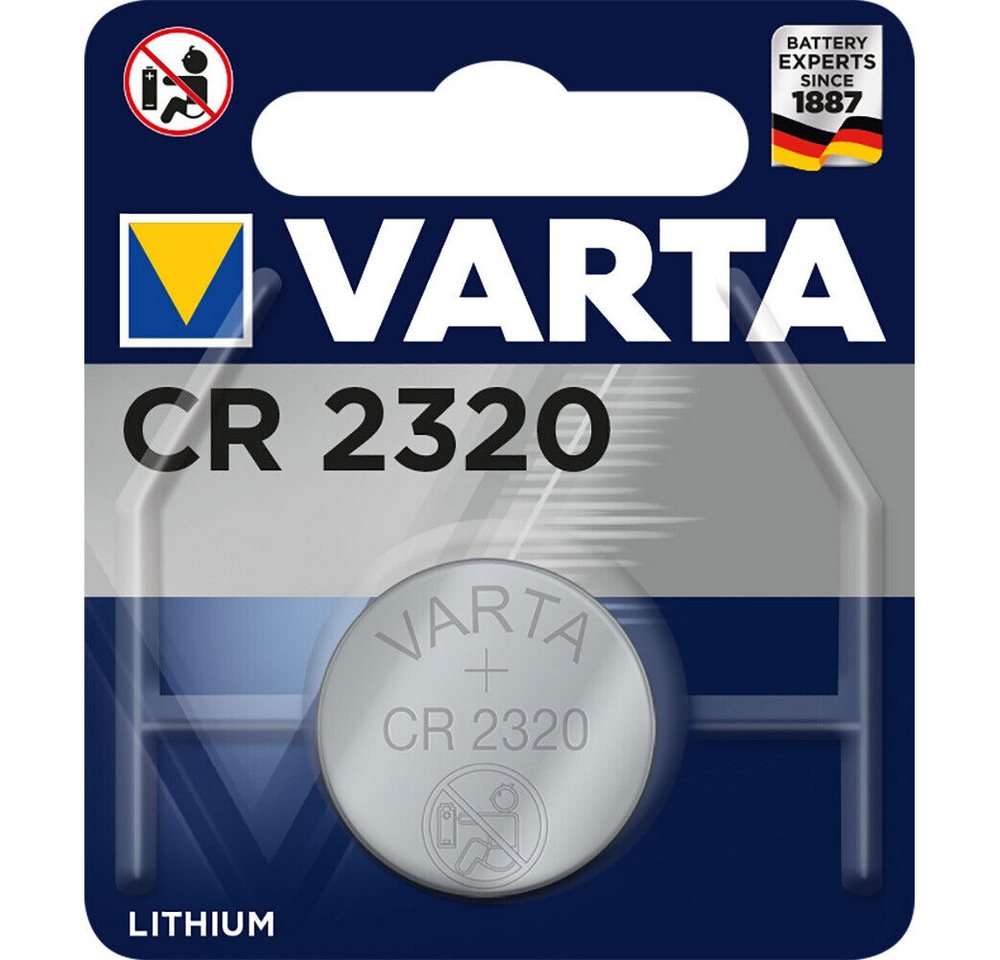 VARTA Varta CR 2320 3V Knopfzelle für Geräte Knopfzelle, (3V V), Haltbarkeit bis August 2028 von VARTA