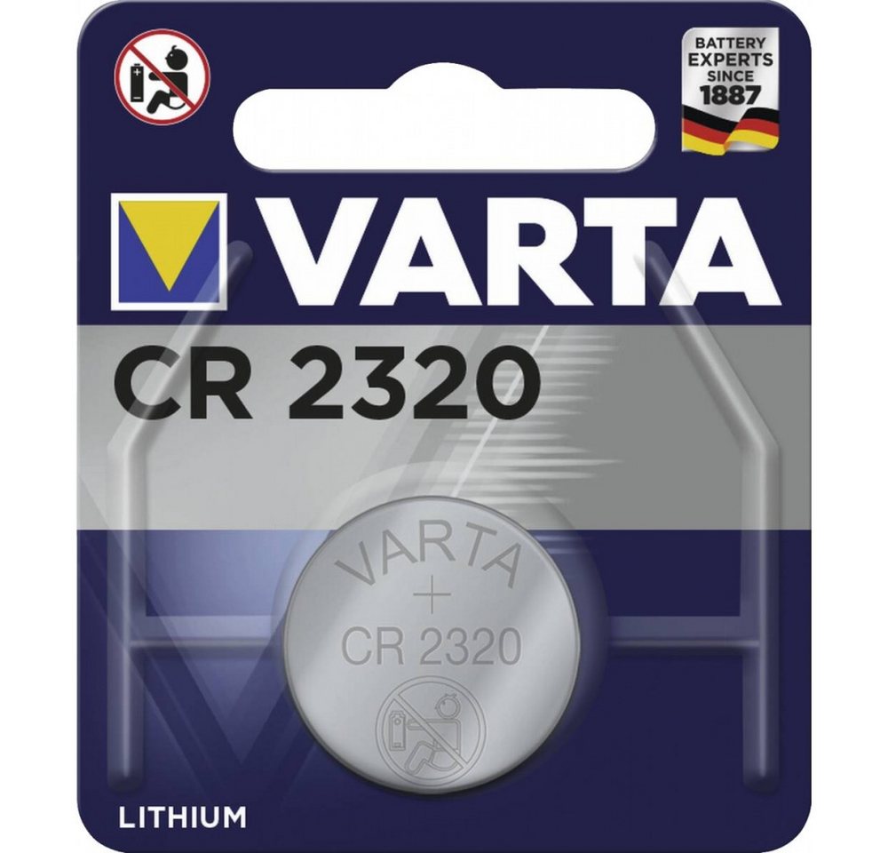 VARTA Varta CR 2320 Knopfzellen-Batterie Akku Varta CR 2320 Electronics (3 Volt V), Lithium Technik, 3 Volt Spannung, Durchmesser 23mm von VARTA