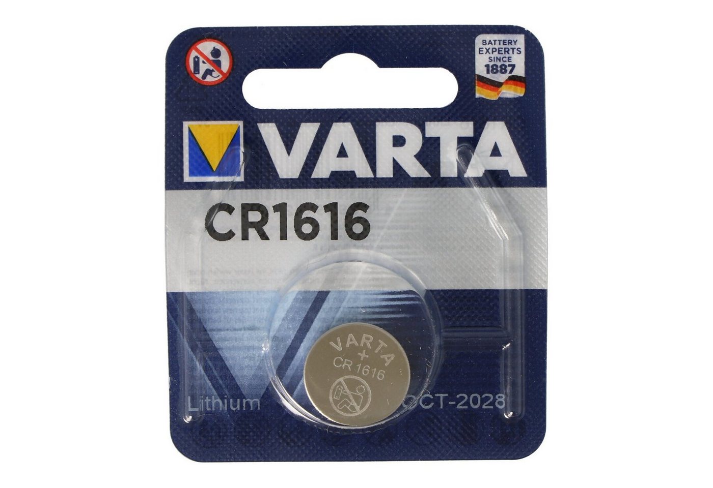 VARTA Varta CR1616 Lithium Batterie Batterie, (3,0 V) von VARTA