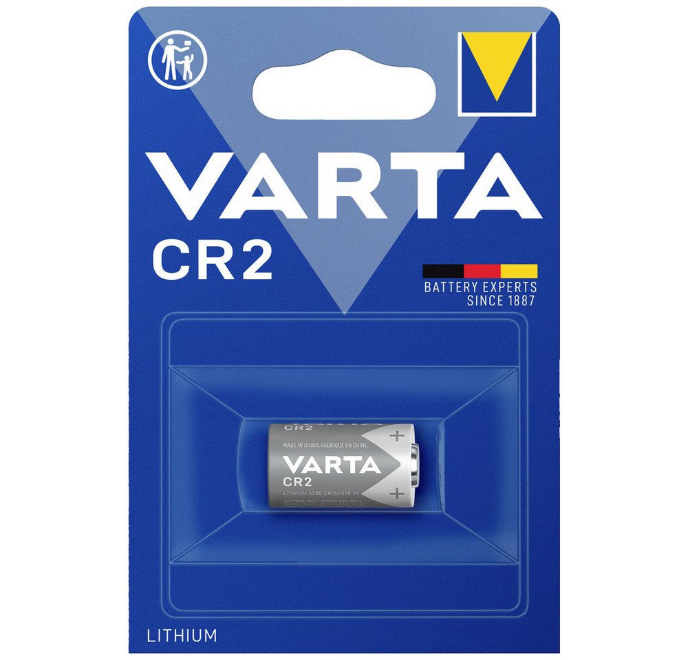 VARTA Varta LITHIUM Cylindrical CR2 Bli 1 Fotobatterie CR 2 Lithium 880 mAh Fotobatterie, (3.00 V) VARTA Varta LITHIUM Cylindrical CR2 Bli 1 Fotobatterie CR 2 Lithium 880 mAh Fotobatterie, (3.00 V) von VARTA