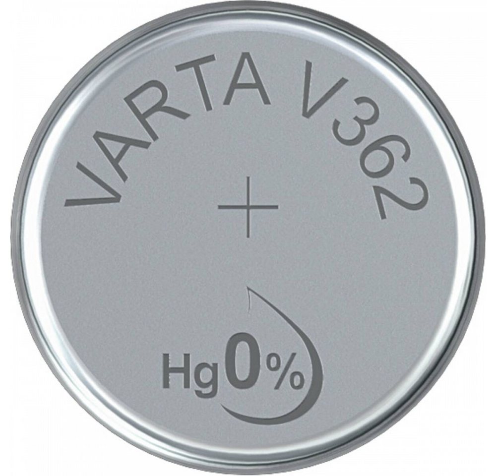 VARTA Varta V 362 Knopfzellen-Batterie Knopfzelle, (1.55 Volt V), Silberfarbe von VARTA