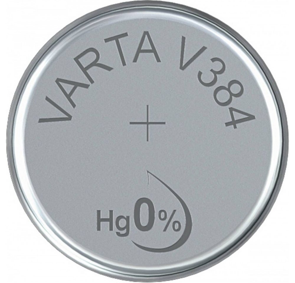 VARTA Varta V 384 Knopfzellen-Batterie Knopfzelle, (1.55 Volt V), Hochwertige Knopfzelle mit 1,55 Volt Spannung von VARTA