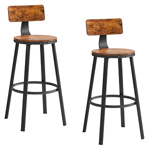 2 VASAGLE Barhocker LBC026B01V2 braun von VASAGLE
