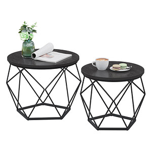 VASAGLE Couchtische-Set schwarz von VASAGLE