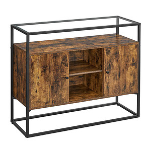 VASAGLE Sideboard, LSC014B01 braun 100,0 x 35,0 x 80,5 cm von VASAGLE