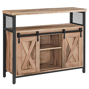 VASAGLE Sideboard, LSC092B50 natur 100,0 x 33,0 x 80,0 cm von VASAGLE