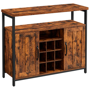 VASAGLE Sideboard, LSC094B01 braun 100,0 x 35,0 x 81,4 cm von VASAGLE