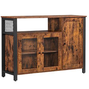 VASAGLE Sideboard, LSC096B01 braun 110,0 x 33,0 x 75,0 cm von VASAGLE