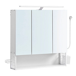 VASAGLE Spiegelschrank weiß 70,0 x 14,5 x 70,0 cm von VASAGLE