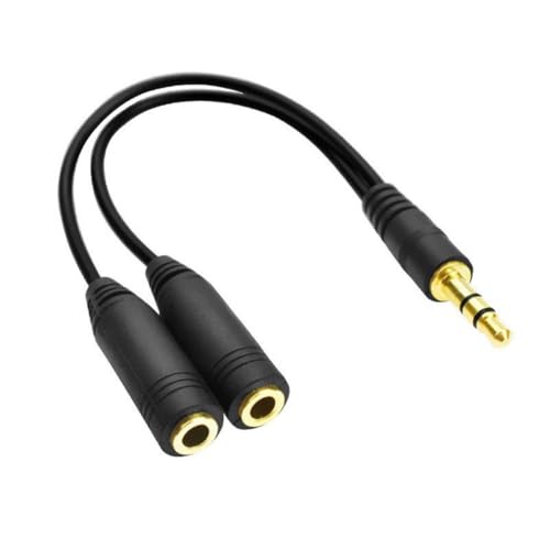 VASANA 3,5-mm-Kopfhörer-Splitter, Kopfhörerbuchse, Headset-Splitter, Stecker auf 2 Anschlüsse, Audio, Stereo, Y-Splitter für Handy, PS4, Tablets, Laptop, MP3 VASANA 3,5-mm-Kopfhörer-Splitter, Kopfhörerbuchse, Headset-Splitter, Stecker auf 2 Anschlüsse, Audio, Stereo, Y-Splitter für Handy, PS4, Tablets, Laptop, MP3 von VASANA
