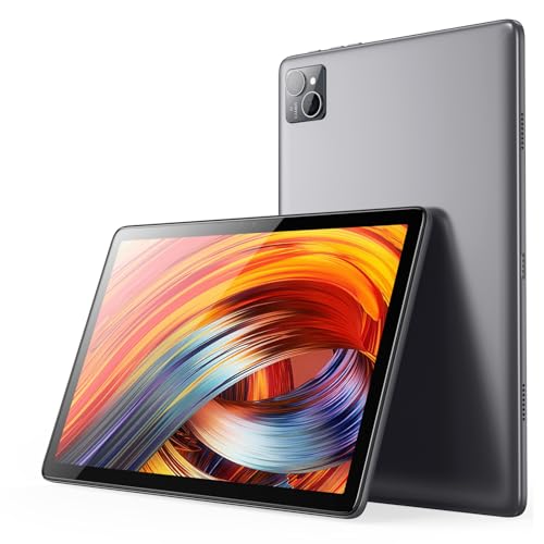 VASOUN Tablet 10 Zoll, Windows Android Tablet Android 13, 5Ghz WiFi,128 GB Speicher, 8000 mAh, 2.0 MP+8.0 MP Kamera, GMS Zertifikat Tablet PC Octa-Core (Grau) von VASOUN