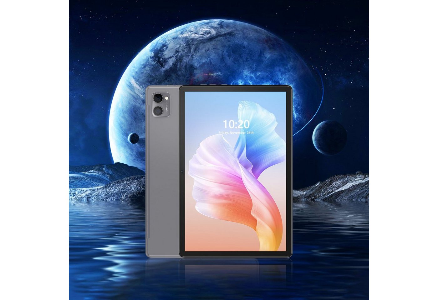 VASOUN M40, grau, 8000mAh Akku, 5MP+13MP, BT 5.0 Tablet (10, Android 11, 2G (GSM), 3G(WCDMA), 4G(FDD/TDD), 4GB RAM, 128GB ROM, LCD-Display, Ultraflaches Design)" von VASOUN