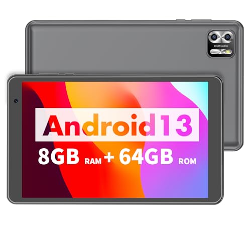 VASOUN TAB8 Tablet 8 Inch Android 13 Tablet,8 GB RAM(4+4GB Expand), 64 GB ROM, Dual WiFi Bluetooth 5.2, 1280 * 800 IPS HD Display, 2MP+8MP Camera, 5000mAh Battery, Slim and Portable Tablet von VASOUN