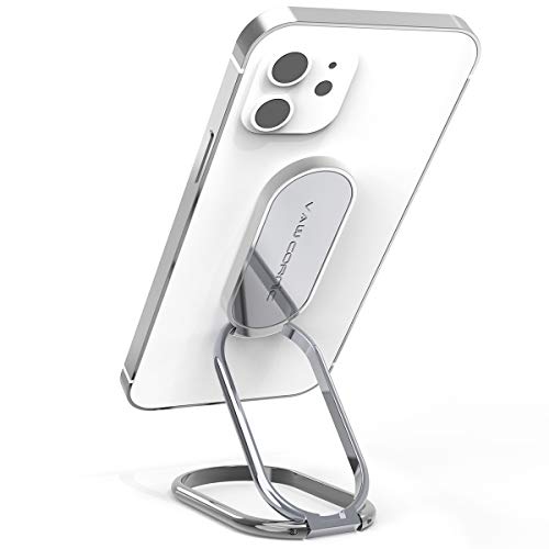 VAWcornic Handy Ring Handy Fingerhalter - 540° Doppelt Gerichteter Drehbarer Handy Ständer Handy Halter Universal Ring Halterung Ringhalter Handyhalterung für iPhone iPad Samsung und mehr (Silber) von VAWcornic