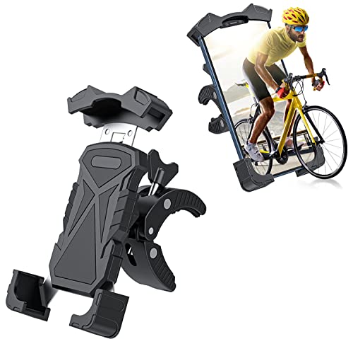 VAWcornic Handyhalterung Fahrrad, Handyhalter Motorrad - 360 Drehung Handy Halterung Fahrradlenker für iPhone 13 Pro, 12 Pro Max Mini, 11 Pro Max, Xs Max, XR, X, 8, 7S, Samsung S10 S9, 4.5"-7” Gerät VAWcornic Handyhalterung Fahrrad, Handyhalter Motorrad - 360 Drehung Handy Halterung Fahrradlenker für iPhone 13 Pro, 12 Pro Max Mini, 11 Pro Max, Xs Max, XR, X, 8, 7S, Samsung S10 S9, 4.5"-7” Gerät von VAWcornic