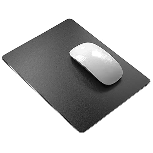 VAYDEER Hard Resin Mauspad Mauspad aus Harz Mousepad doppelseitig verfügbares Design, Hartes Mouse Pad Mat Padwasserdicht für Spiele und Büro - Klein, Schwarz von VAYDEER