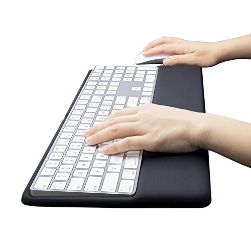 Vaydeer Magic Keyboard Handgelenkauflage ergonomischer Tastaturständer, kompatibel mit Wireless Magic Keyboard 2 mit Ziffernblock (schwarzes Silikon) von VAYDEER