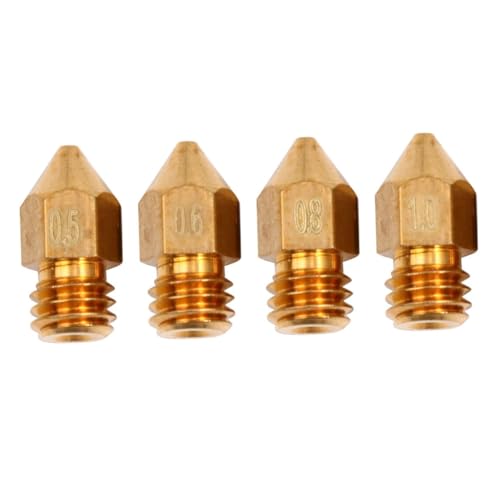 VAYEODEYU 3D-Drucker-Düsen, 24 stücke 3d Drucker Messing Düsen Extruder 1,75mm Filament Leck Prävention Messing Material VAYEODEYU 3D-Drucker-Düsen, 24 stücke 3d Drucker Messing Düsen Extruder 1,75mm Filament Leck Prävention Messing Material von VAYEODEYU