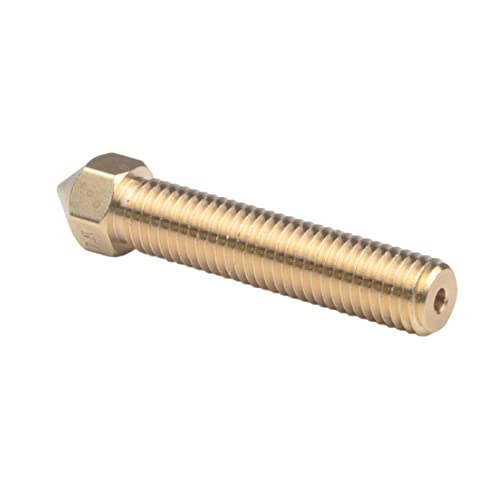 VAYEODEYU 3D-Drucker-Düsen, 3D-Drucker-Extruderdüse, Messingdüsenhals, 7 mm langer Bohrer for 1,75 mm Filament(4X0.8X4CM) von VAYEODEYU
