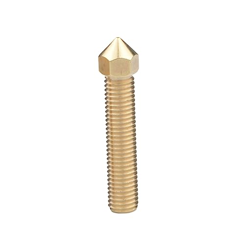 VAYEODEYU 3D-Drucker-Düsen, 3D-Drucker-Extruderdüse, Messingdüsenhals, 7 mm langer Bohrer for 1,75 mm Filament(4X1.1X4CM) von VAYEODEYU
