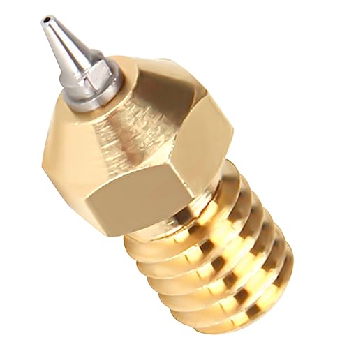 VAYEODEYU 3D-Drucker-Düsen, 3D-Druckerdüsen Messingdüsen Edelstahl-Spitzdüsen Ersatzdüsen for 3D-Druck(Golden,1.67X0.70X0.20CM) von VAYEODEYU