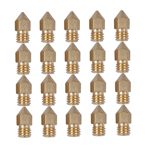 VAYEODEYU 3D-Drucker-Düsen, Messingdüsen for 3D-Drucker, 20 Stück, 1,75 mm/0,4 mm Düsen for einfaches Verstopfen des Filamentflusses VAYEODEYU 3D-Drucker-Düsen, Messingdüsen for 3D-Drucker, 20 Stück, 1,75 mm/0,4 mm Düsen for einfaches Verstopfen des Filamentflusses von VAYEODEYU