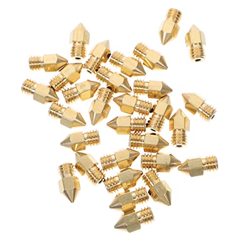 VAYEODEYU 3D-Drucker-Düsen, Robuste 3D-Druckerdüsen 0,4 mm, kompatibel mit 3D-Drucker-Extruder-Hotend-Düsen(Yellow,1.2X0.7X0.7CM) von VAYEODEYU