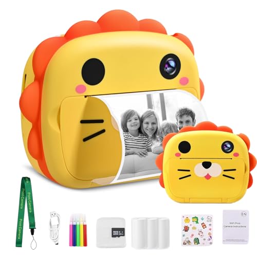 VAYOTOY Sofortbildkamera,2,4 Zoll 1080P Kinder Digitalkamera Fotokamera mit 32GB SD-Karte Kinder Videokamera Weihnachten Geschenk für Kinder 3-12 Jahren von VAYOTOY