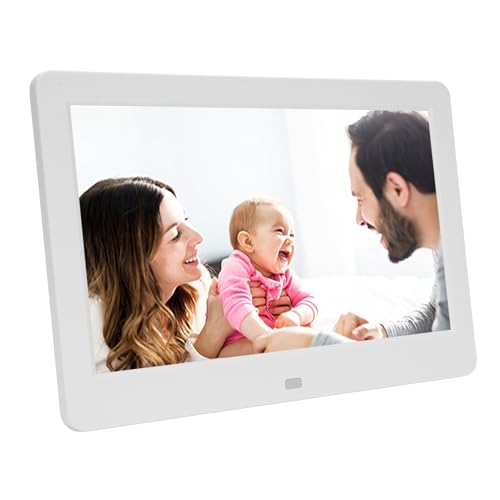10 -Zoll -digitaler Fotorahmen, 1920x1080 HD Wireless Cloud Transfer & Fernbedienung, Wandmontage mit Mehrsprachiger Unterstützung, für Zuhause, Büro (EU-Stecker 100-240V) von VBESTLIFE