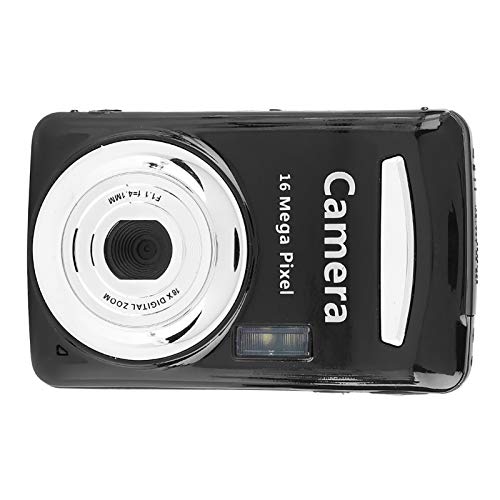 16-MP-Digitalkamera mit 16-fachem Digitalzoom, 720P 30FPS HD-Videoaufzeichnung und 2,4-Zoll-LCD-Display, Integriertem Fülllicht (Black) von VBESTLIFE