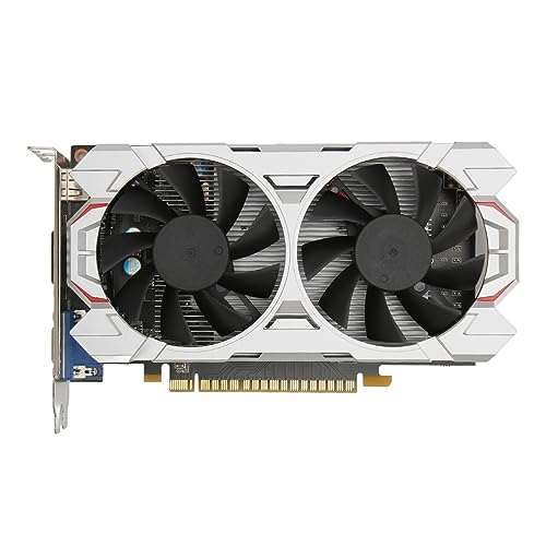 2 GB DDR5-Grafikkarte, 128 Bit 928/5400 MHz Dual-Lüfter-Gaming-Grafikkarte, PCI Express 3.0 X16 DVI VGA -Anschluss von VBESTLIFE