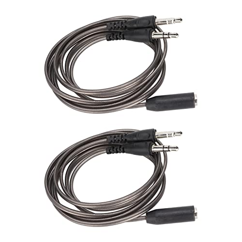 2 Stück Kopfhörer-Splitter, 3,5-mm-Splitter-Mikrofonkabel für Computer-Headset, 3,5-mm-Buchse auf 2 Dual-Stecker, Mikrofon, Audio-Stereo-Klinke, Kopfhöreranschluss, Gaming-Lautsprecher, PC-Adapter von VBESTLIFE