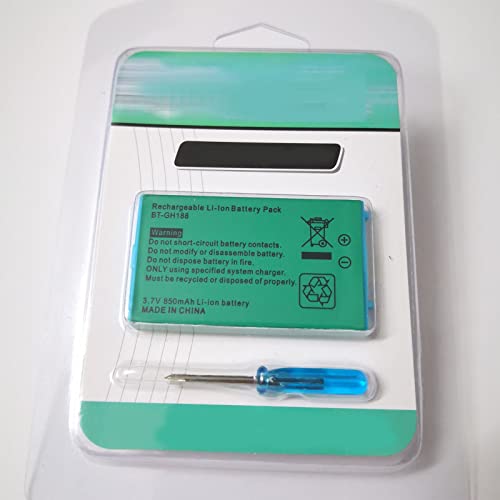 3,7 V 850 MAh Wiederaufladbarer Lithium-Ionen-Akku-Ersatz mit Schraubendreher für GBA SP Game Boy Advance SP von VBESTLIFE