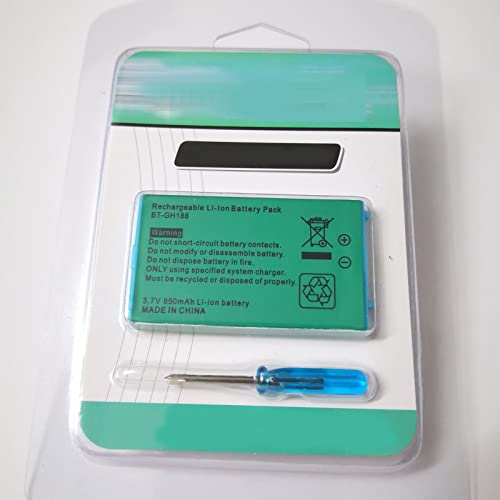 3,7 V 850 MAh Wiederaufladbarer Lithium-Ionen-Akku-Ersatz mit Schraubendreher für Nintendo GBA SP Game Boy Advance SP von VBESTLIFE