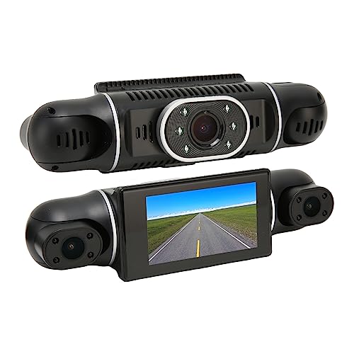 360-Grad-Dashcam, 4-Kanal-5MP-1080P-Auto-Dashcam mit IR-, 3-Zoll-HD-Display-Panorama-Autorecorder von VBESTLIFE