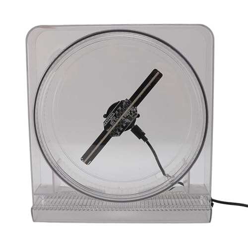 3D-Hologramm-Lüfter mit Abdeckung, 14 cm Großer 3D-Hologramm-Projektor, Werbedisplay mit 128 LED-Lichtperlen, Holografischer Projektor für Ladenschilder, Bar 3D-Hologramm-Lüfter mit Abdeckung, 14 cm Großer 3D-Hologramm-Projektor, Werbedisplay mit 128 LED-Lichtperlen, Holografischer Projektor für Ladenschilder, Bar von VBESTLIFE